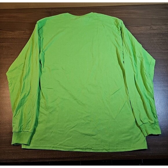 Bone Collector Shirt Men's Fish Logo Green Long Sleeve T-shirt Size Large Clean! - Picture 3 of 5